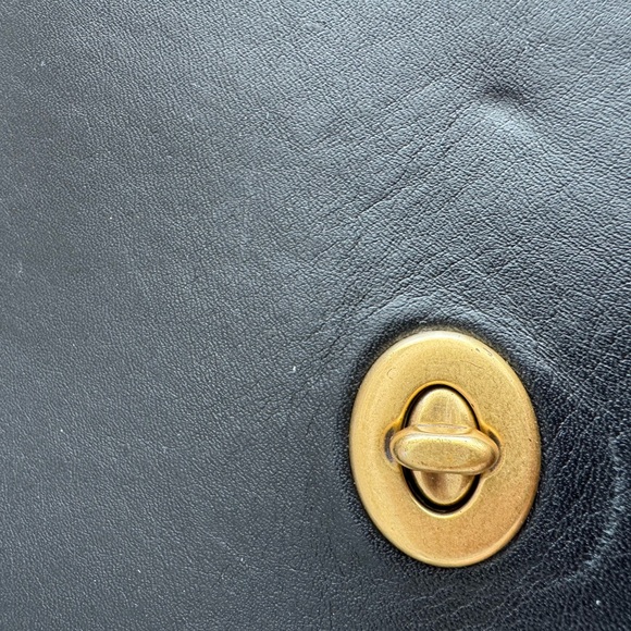 Coach Rambler Handbag in Glovetanned Leather (Black) - Picture 8 of 16